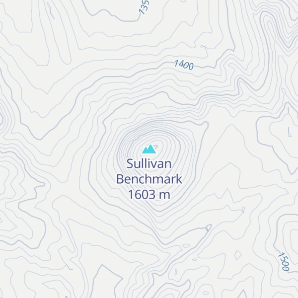 Map of Sullivan Benchmark