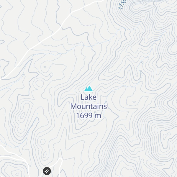 Map of Lake Mountains