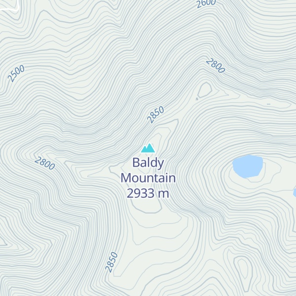 Map of Baldy Mountain