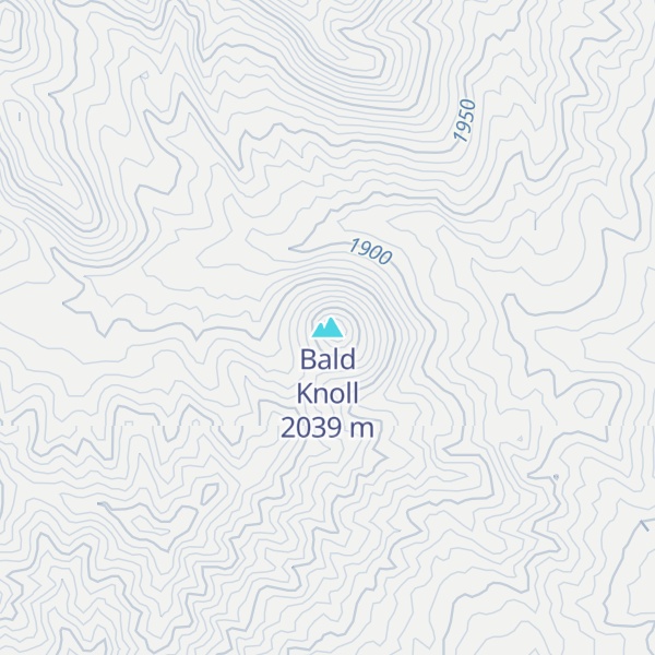 Map of Bald Knoll