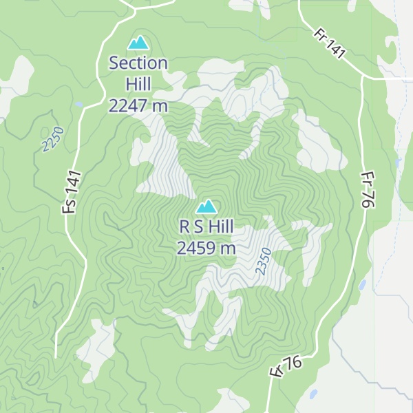 Map of R S Hill