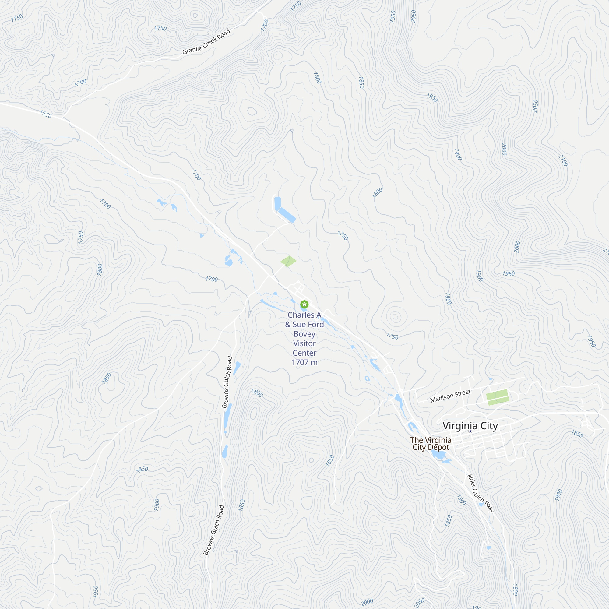 Charles A & Sue Ford Bovey Visitor Center map
