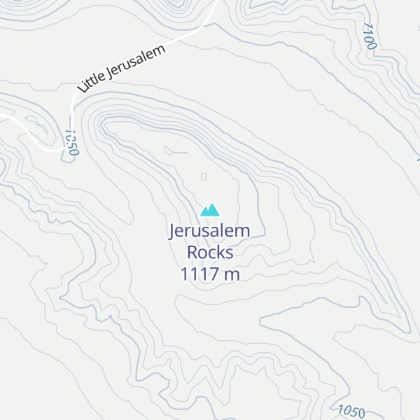 Map of Jerusalem Rocks