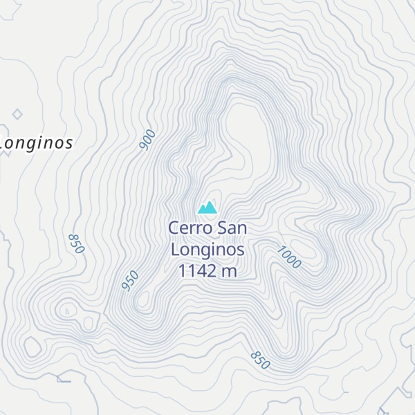 Map of Cerro San Longinos
