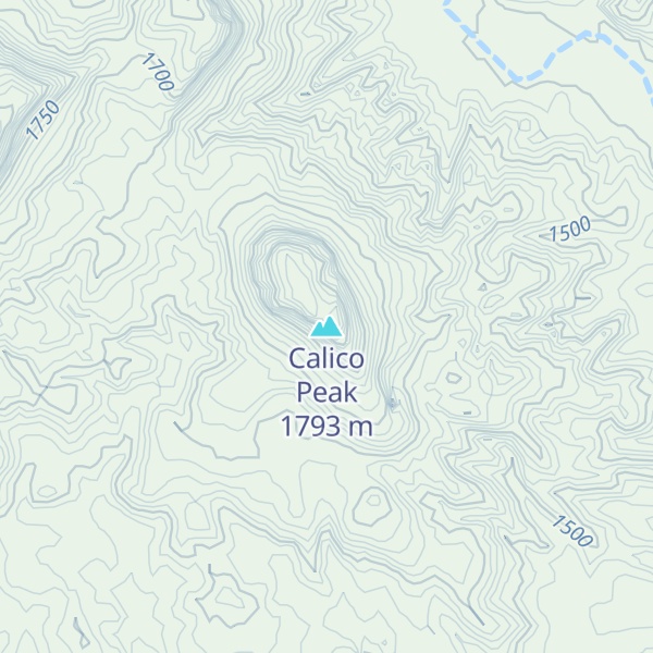 Map of Calico Peak