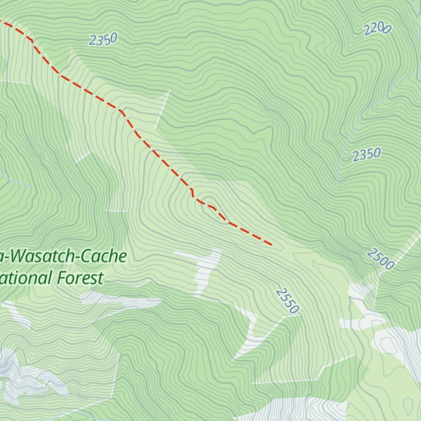 Map of Grizzly Peak