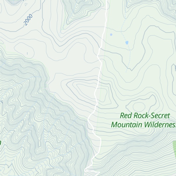 Map of Casner Mountain