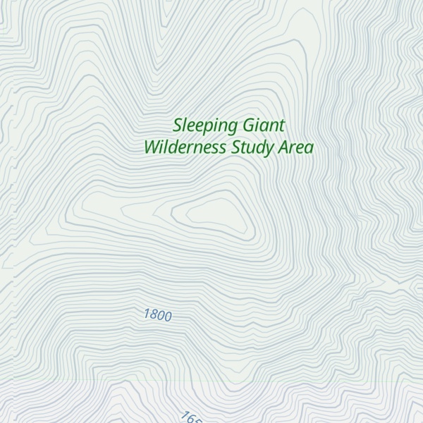 Map of Beartooth Mountain