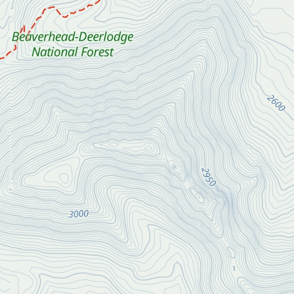 Map of Branham Peaks