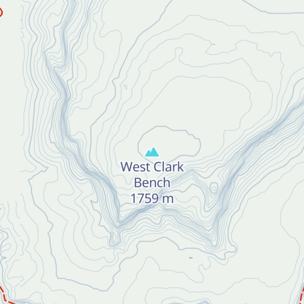 Map of West Clark Bench