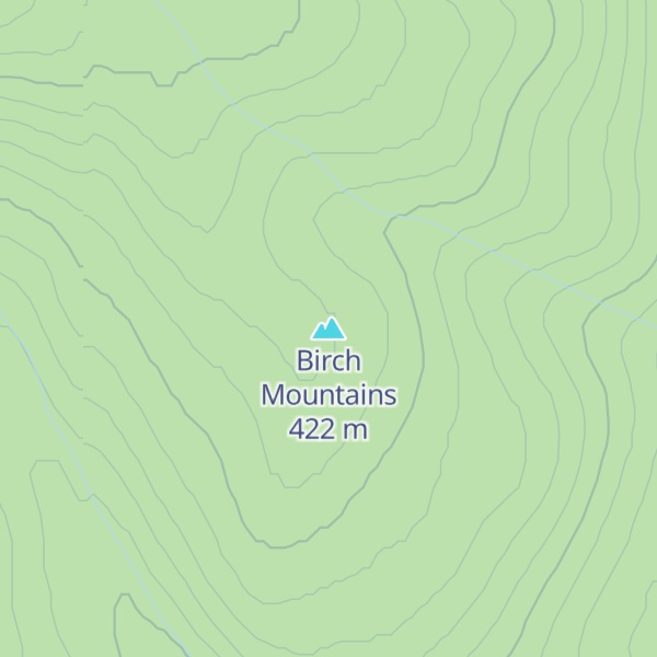 Map of Birch Mountains