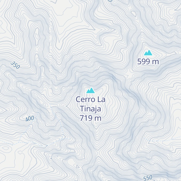 Map of Cerro La Tinaja