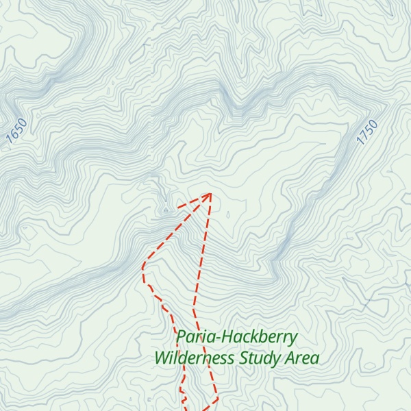 Map of No Mans Mesa