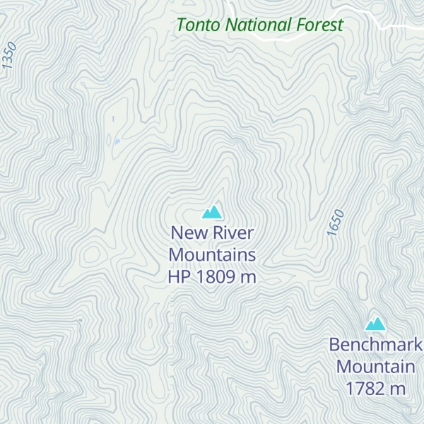 Map of New River Mountains HP