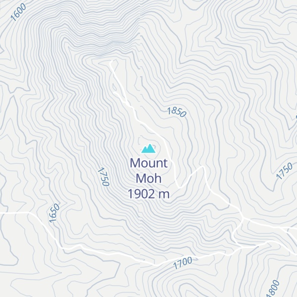 Map of Mount Moh