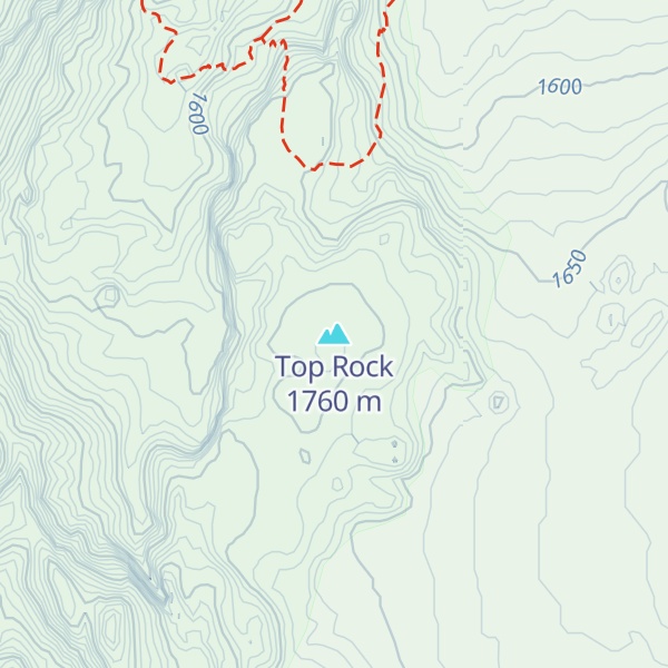 Map of Top Rock