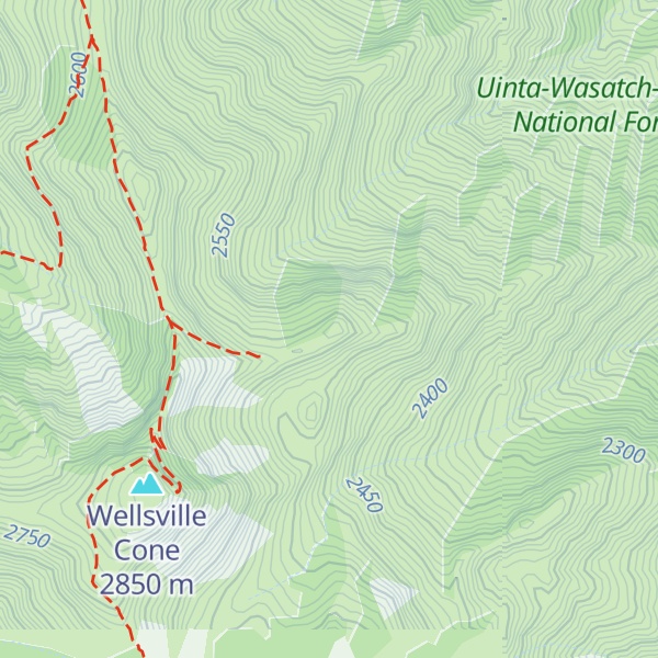 Map of Bob Stewart Peak