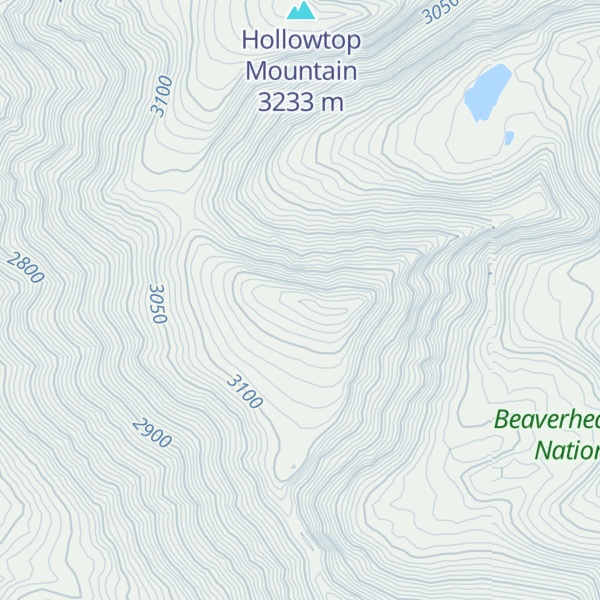 Map of Mount Jefferson