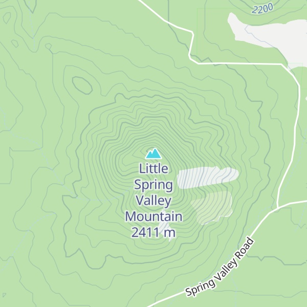 Map of Little Spring Valley Mountain