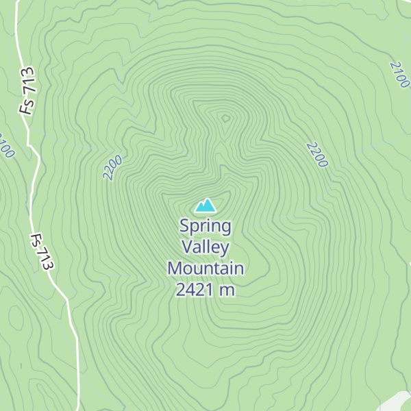 Map of Spring Valley Mountain