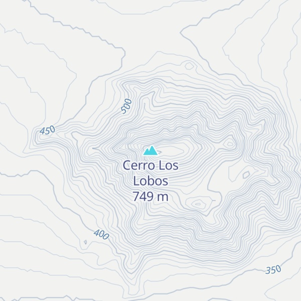 Map of Cerro Los Lobos