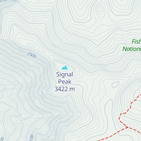 Map of Glenwood Mountain