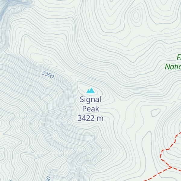 Map of Signal Peak