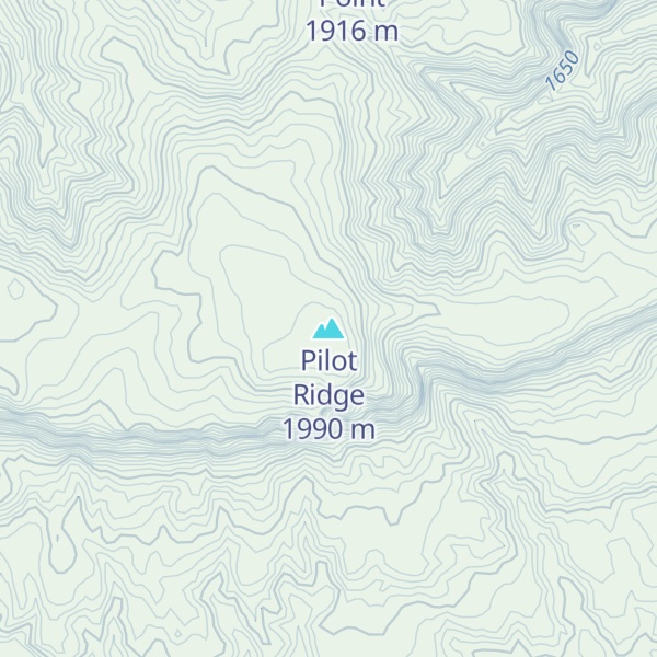 Map of Pilot Ridge