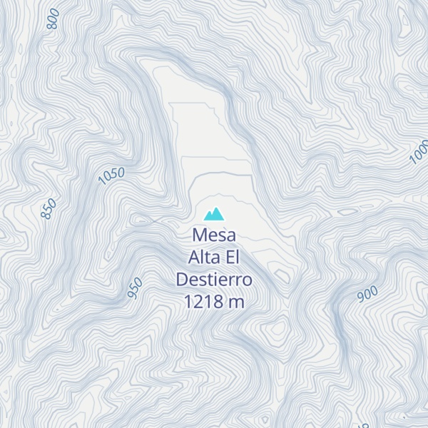 Map of Mesa Alta El Destierro