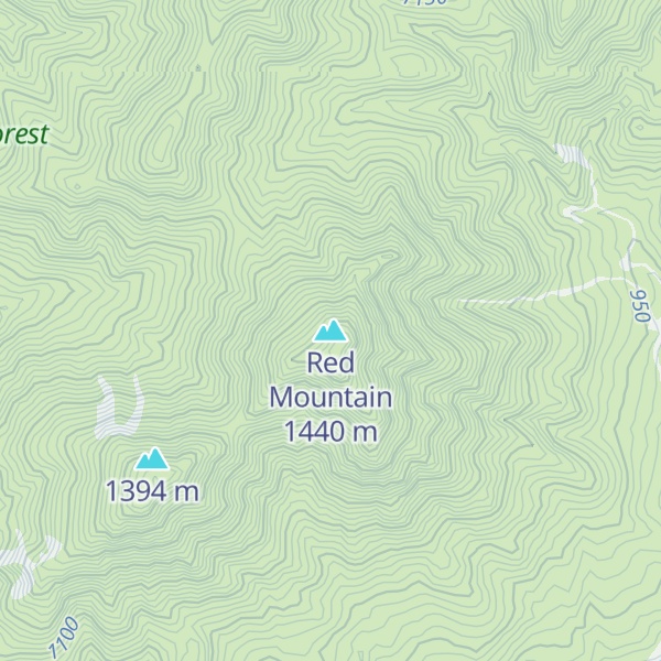 Map of Red Mountain