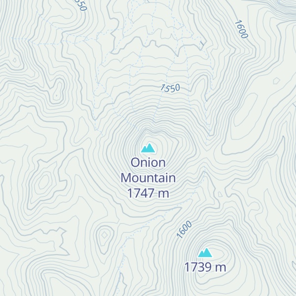 Map of Onion Mountain