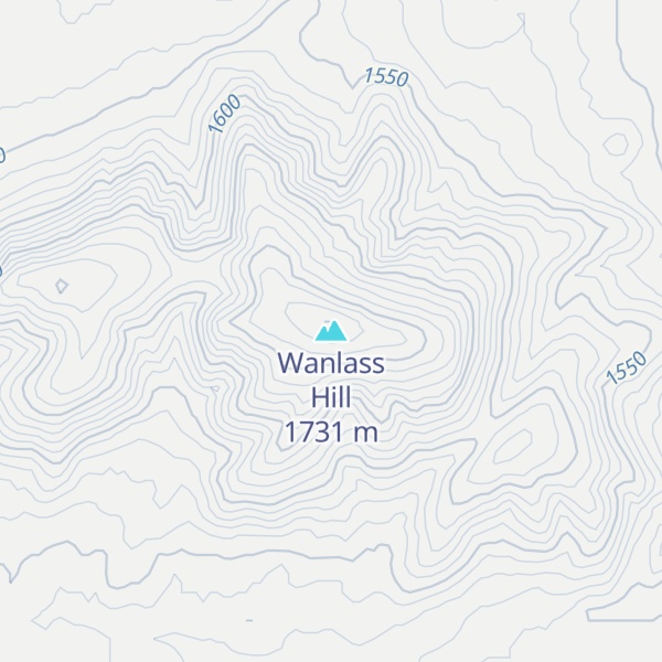Map of Wanlass Hill