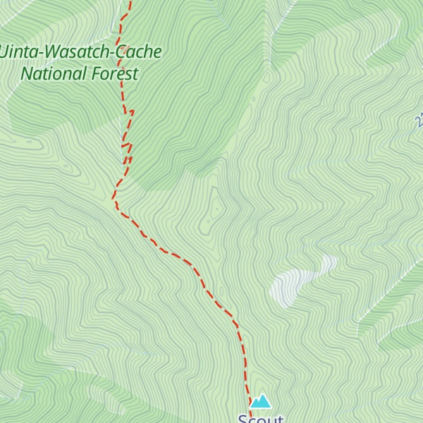 Map of Mendon Peak