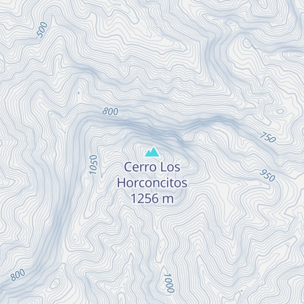 Map of Cerro Los Horconcitos