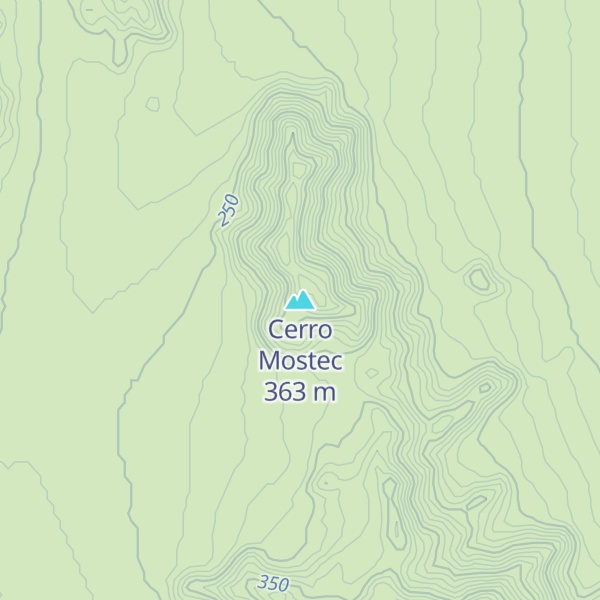 Map of Cerro Mostec