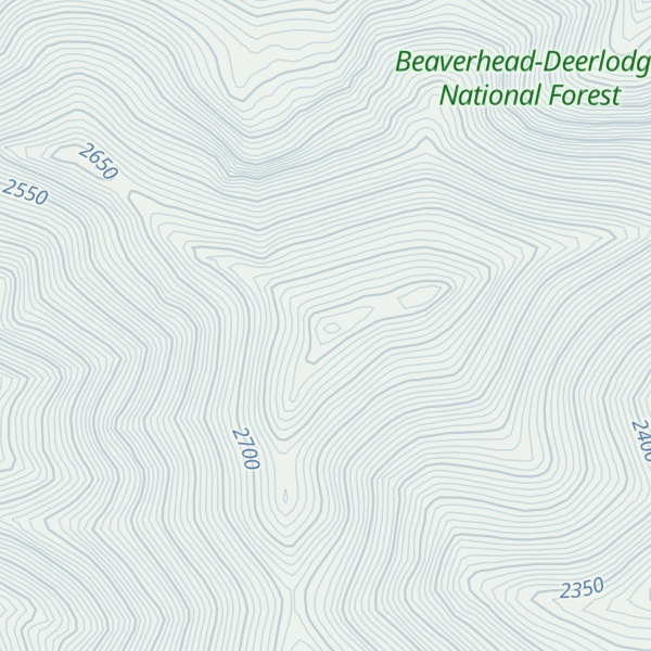 Map of Brownback Mountain
