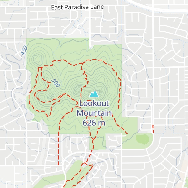 Map of Lookout Mountain
