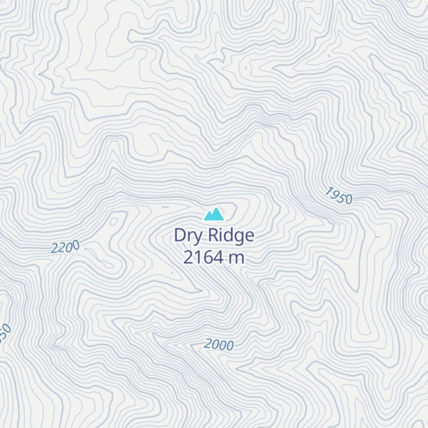 Map of Dry Ridge