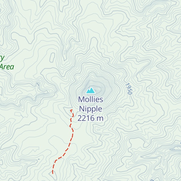 Map of Mollies Nipple