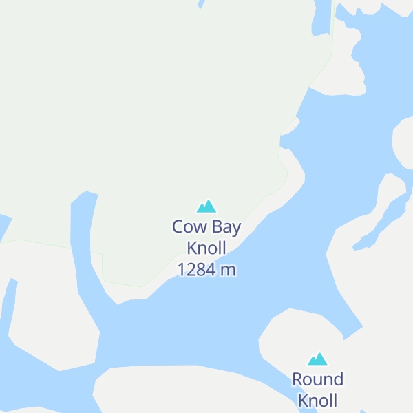 Map of Cow Bay Knoll