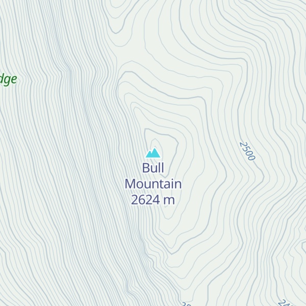 Map of Bull Mountain