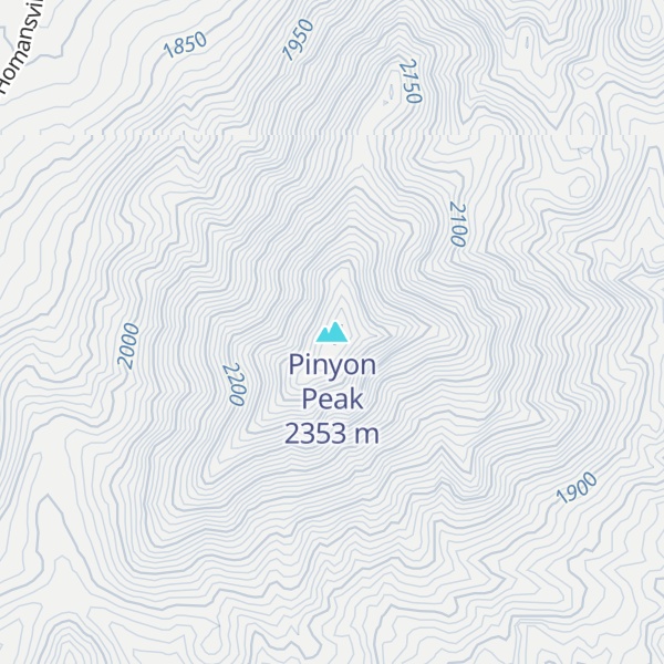 Map of Pinyon Peak