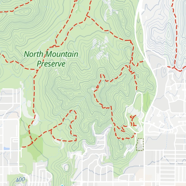Map of North Mountain