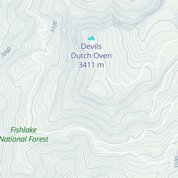 Map of Monroe Peak