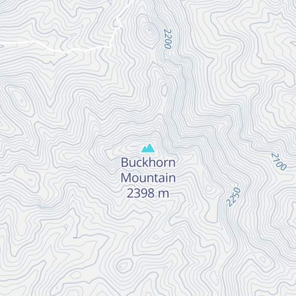 Map of Buckhorn Mountain