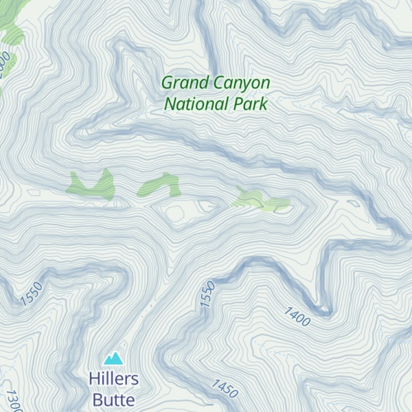 Map of Clement Powell Butte