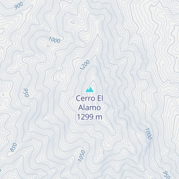 Map of Cerro El Alamo