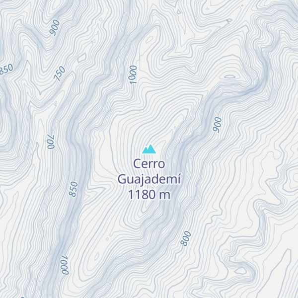 Map of Cerro Guajademí