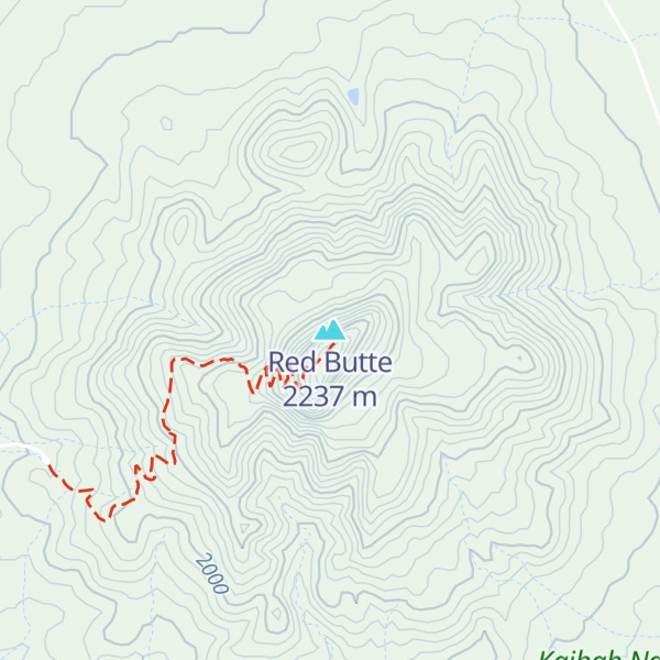 Map of Red Butte