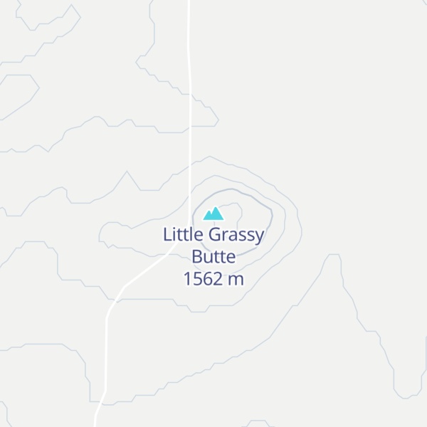 Map of Little Grassy Butte